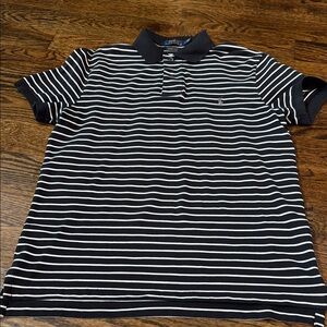 Polo by Ralph Lauren Black and White Striped Polo Shirt